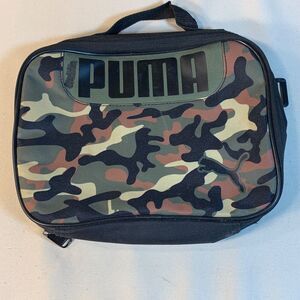Puma Lunch Bag Box Zip Around Container Camouflage Insulated Handle SEE PHOTOS